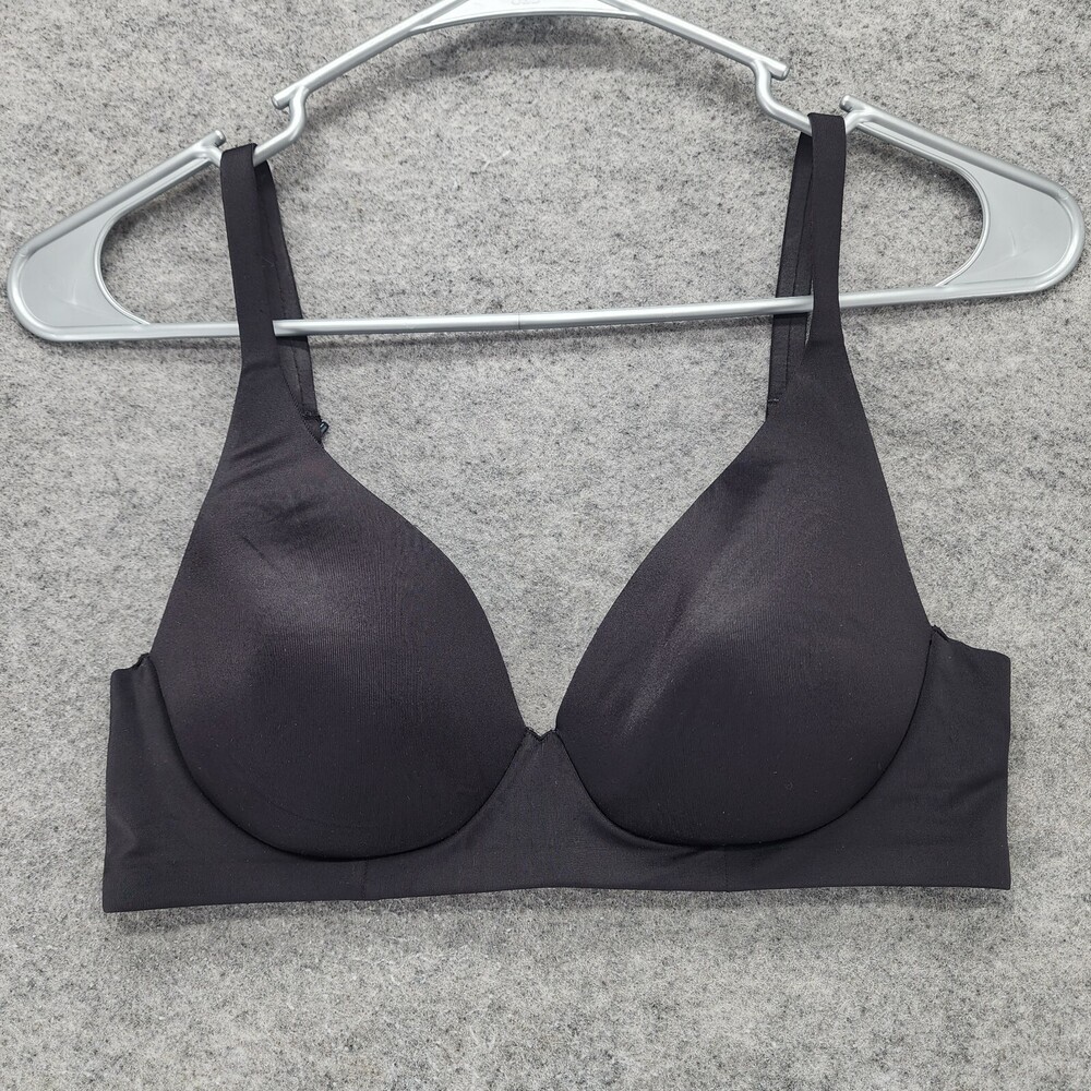 Jockey Bra Womens Small Black Wire Free